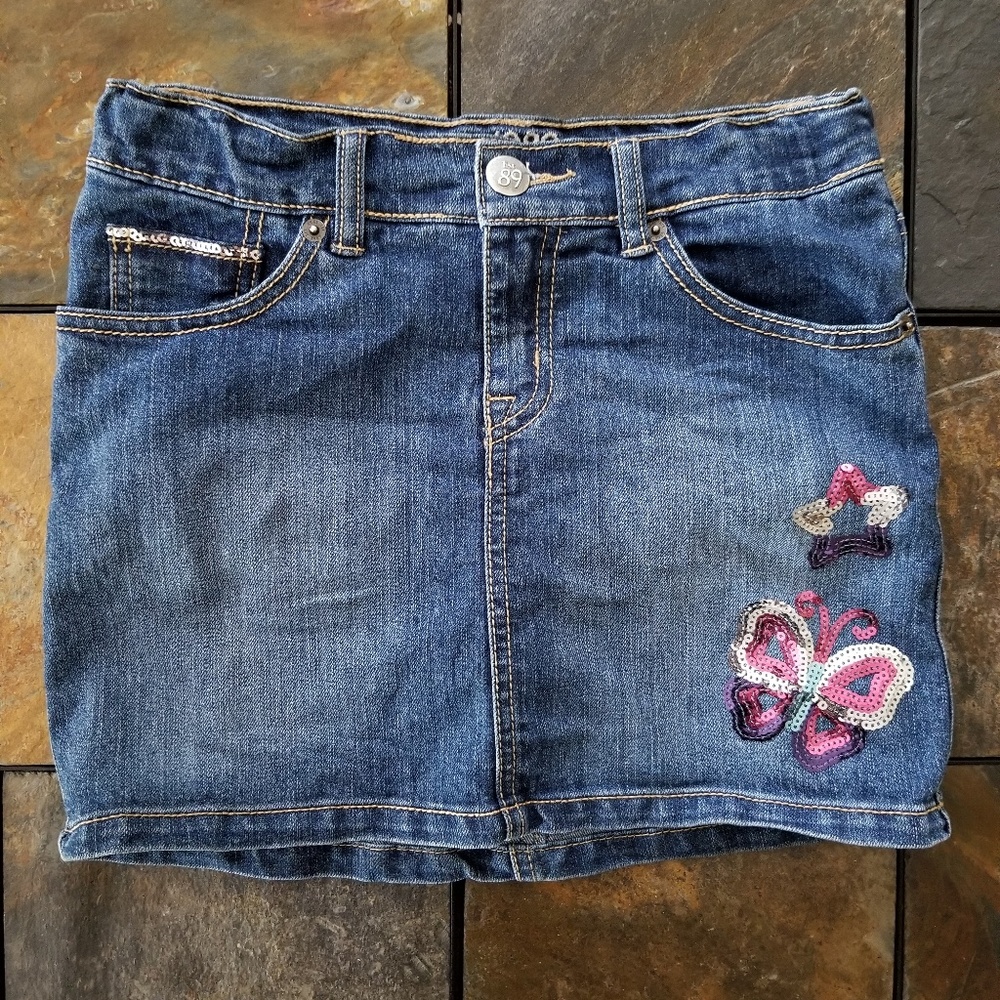 Childrens Place Girls-10 CUTE Jean Skort!!